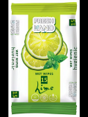 Салфетки влажные  15шт Lime, с ароматом лайма, 482672864