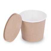 Банка d=100мм, 500мл (крафт) ДНО, 30шт/упак, h=95мм /20/ OSQ Round Bowl
