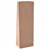 Пакет бумажный с прямоугольным дном крафтовый, 50×80×230 мм