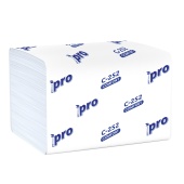 Салфетки д/диспенсера (N4) V-укл., 1-сл., 200л, 21*15см, белые, PROtissue /20/ С252
