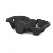 Держатели для 2-х стаканов 193*108*42мм, черный, пульперкартон /150/ 42 930