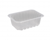 Контейнер прямоугольный под запайку 1500мл, 187*137*63, 60шт/упак, с ребрами, прозрачный, 251696