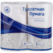 Туалетная бумага на втулке (Т4) OfficeClean 3-сл., 14,5м, 4шт/упак, белая, 279673