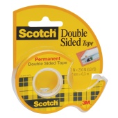 Клейкая лента двухсторонняя 12мм х 6,3м SCOTCН в диспенсере, 072680