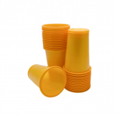 Стакан желтый "Стандарт", 200 мл, 100 шт/упак