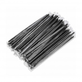 Трубочка д/молоч. кокт. 8*240мм в инд. п/э упак., 250шт/упак, черная /16/ 401-294