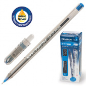 Ручка масляная синяя PenSan "My-Tech", линия письма 0,7мм, тонированный корпус, 305823/ 141595