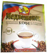 Кофе растворимый 3 в 1 МЕДВЕЖОНОК, 25шт/уп