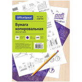 Бумага копировальная OfficeSpace, А4, 50л., фиолетовая, 158734