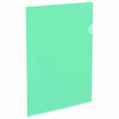 Уголок пластиковый А4, 150мкм, мятный, BRAUBERG "PASTEL", 272892