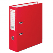 Регистратор BRAUBERG 80мм с покрытием из ПВХ, красный, 227192