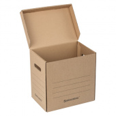 Короб архивный BRAUBERG "Делопроизводство", 325*235*325мм, крафт, 129999