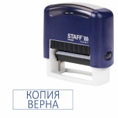 Штамп КОПИЯ ВЕРНА, STAFF "Printer 9011T", 38*14мм, 237420