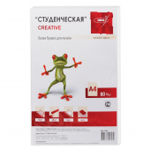 Бумага офисная белая А4, CREATIVE, 100л, марка С, 80г/м2, 110520