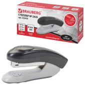Степлер BRAUBERG №24/6, 26/6 "Einkommen" до 25л, черный, 222533