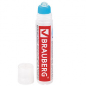 Клей силикатный BRAUBERG 50г, силиконовый аппликатор, 227535