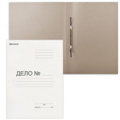 Скоросшиватель картонный немелованный BRAUBERG, 400 г/м2, 200л., 126524