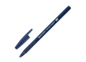 Ручка шариковая синяя BRAUBERG "i-STICK POINT", резин. грип, линия письма 0,35мм, 144385