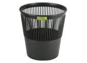 Корзина для бумаг  9л STAFF "Basic" ЭКОНОМ, сетчатая, черная, 238254