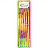 НАБОР кистей ArtSpace, 6шт (из ворса белки круглая № 1, 3, 5, 7, 9, 11), 205998