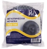 Мочалка для посуды RiKi метал. 40г, 1шт/упак /80/ 801-004