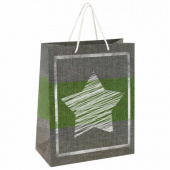 Пакет бумажный подарочный 26x12,7x32,4см, "Звезда", 606588