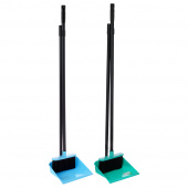 Щетка+совок Ленивка VETTA (набор для уборки), ручка 71см, пластик, ассорти, 445-366