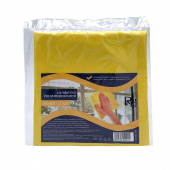 Салфетка бытовая микроспан 34*40см 1шт желтая, 280-024