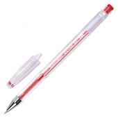 Ручка гелевая красная BRAUBERG "EXTRA GLD", линия письма 0,35мм, 143903