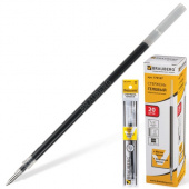 Стержень гелевый 130мм, черный, BRAUBERG, линия письма 0,35мм, 170167