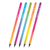 Карандаш чернографитный без ластика, HB, черное дерево, круглый, BRAUBERG "GRADE", ассорти, 181757