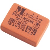 Ластик KOH-I-NOOR прямоугольный "Mondeluz" 80, 26*18,5*8мм, натуральный каучук, 001457