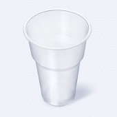 Стакан 330мл прозрачный 100шт/упак /20/ ФОПОС