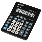 Калькулятор Eleven 12-разрядов, CDB1201-BK, 2-е питание, 155*206*35мм, черный, 339192