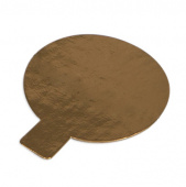 Подложка золото d-80мм, толщ. 0,8мм, 100шт/упак (с держателем)