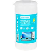 Салфетки чистящие OfficeClean универсальные, 100шт/туба, 325156