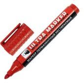 Маркер перманентный 3,5мм, красный, BRAUBERG "ULTRA MARKER", 152205