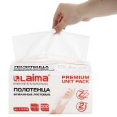 Полотенца листовые (Н2) LAIMA PREM., инд. упак, Z-укл., 2-сл., 200л, белые /21/ 112139 /14/