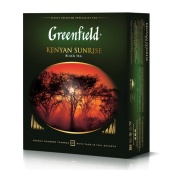 Чай черный Гринфилд (GREENFIELD) "Kenyan Sunrise", 100 пак/уп