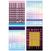 Блокнот А6 60л, клетка, BG "New post", ассорти, 320836