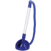 Ручка шариковая настольная на пружинке OfficeSpace "Recepti, синий корпус, синяя, линия письма 0,7мм, 254392