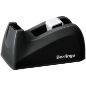 Диспенсер для клейкой ленты до 19мм настольный, черный, Berlingo, 243039