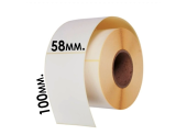 Весовая лента  58*100мм, 300 эт/рул., б/п, ТермоЭко /64/