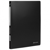 Папка 2 кольца BRAUBERG "Office", 21мм, черная до 80 листов, 221612