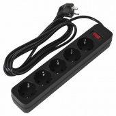 Сетевой фильтр SONNEN SPB-305, 5 розеток, 3 м, черный, 513657