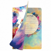 Тетрадь 40л. А5, клетка, сшивка, 3шт/упак, бежевая бумага, BRAUBERG "SUMMER", обложка SoftTouch, 403793