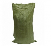 Мешок полипропиленовый зеленый, 50 кг