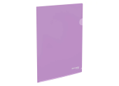 Уголок пластик. А4, 150мкм, лиловый, BRAUBERG "PASTEL", 272890