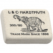 Ластик KOH-I-NOOR прямоугольный "Слон" 300/80, 26*18,5*8мм, натуральный каучук, 116317