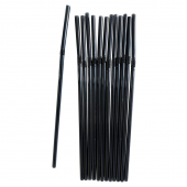 Трубочка с изгибом 5*210мм,  250шт/упак, черная